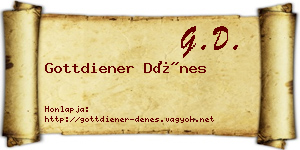 Gottdiener Dénes névjegykártya